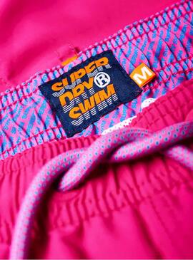 Swimsuit Superdry Volley Rosa Uomo