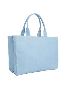 Borsa Tommy Hilfiger Natural Blu per Donna