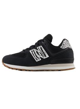 Sneakers New Balance 574 Mini Nero Bambina e Bambino