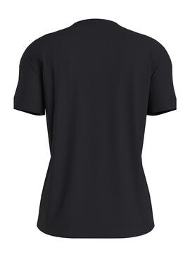 T-Shirt Calvin Klein Institutional Nero Donna