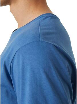 T-Shirt Helly Hansen Shoreline Blu per Uomo