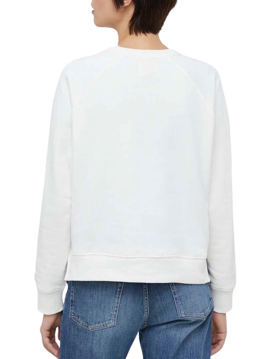 Felpa Pepe Jeans Goldie Bianco per Donna