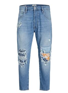 Pantaloni Jack & Jones Frank Blu per Uomo