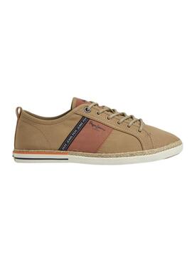 Sneakers Pepe Jeans Maoui Tape Camel per Uomo