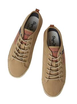 Sneakers Pepe Jeans Maoui Tape Camel per Uomo