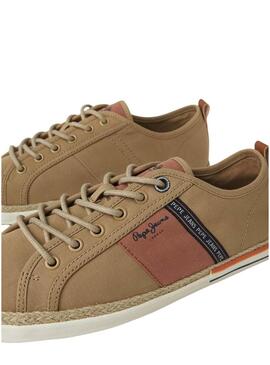 Sneakers Pepe Jeans Maoui Tape Camel per Uomo