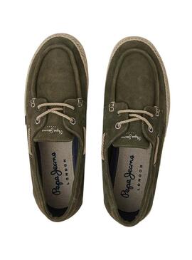 Sneakers Pepe Jeans Maoui Sailor Verde Uomo