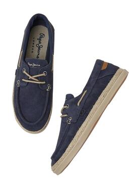 Sneakers Pepe Jeans Maoui Sailor Blu Navy Uomo