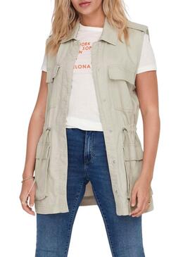 Gilet Only Kenya Beige per Donna