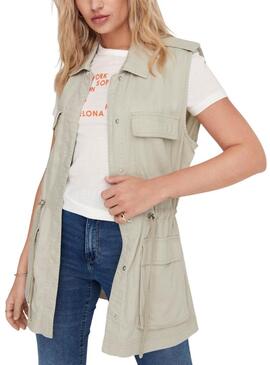 Gilet Only Kenya Beige per Donna