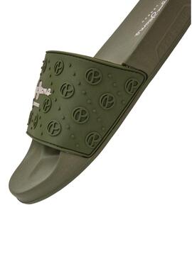 Flip flops Pepe Jeans Slider Plain Verde per Donna