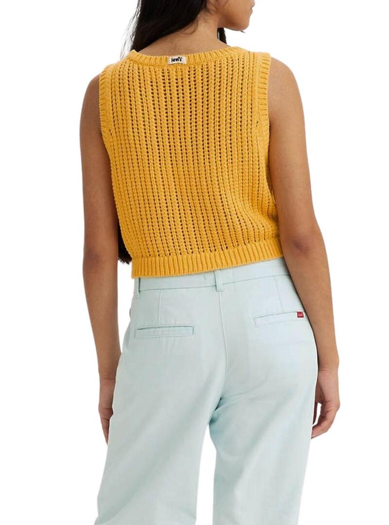 Gilet Levis Ambra Giallo per Donna