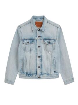 Giubbotto Denim Levis New Light Blu per Uomo