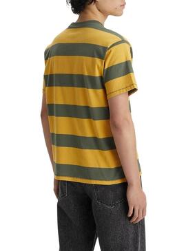 T-Shirt Levis Vintage Giallo per Uomo