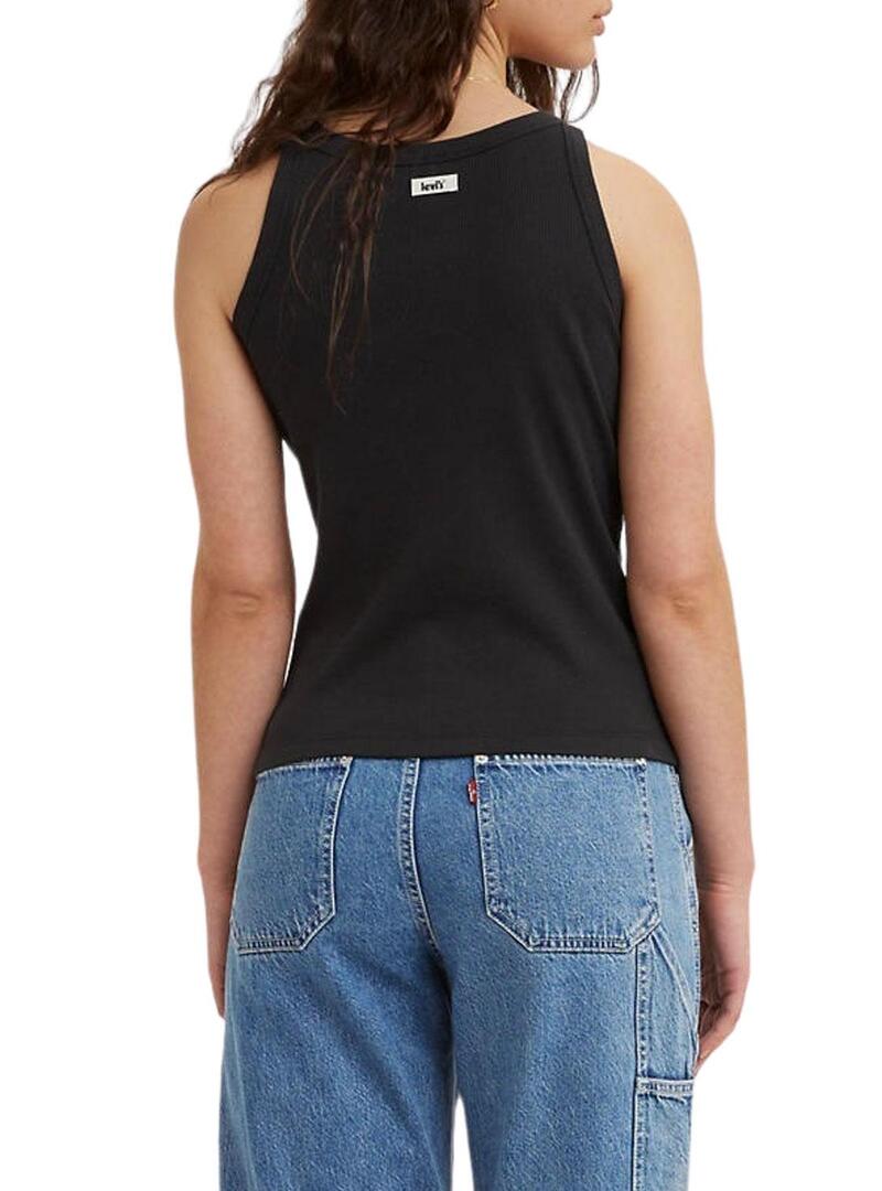 T-Shirt Levis Racer Nero per Donna