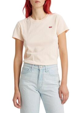 T-Shirt Levis Perfect Tee Rosa per Donna