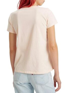 T-Shirt Levis Perfect Tee Rosa per Donna