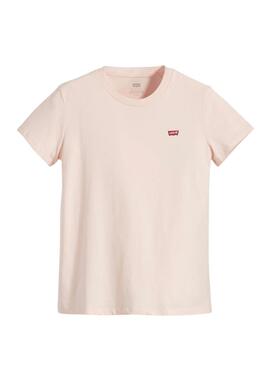 T-Shirt Levis Perfect Tee Rosa per Donna