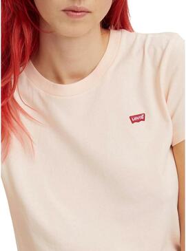 T-Shirt Levis Perfect Tee Rosa per Donna