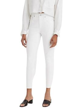 Pantaloni Jeans Levis 721 Bianco per Donna