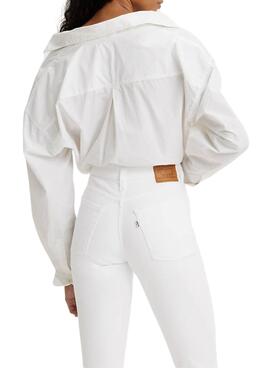 Pantaloni Jeans Levis 721 Bianco per Donna
