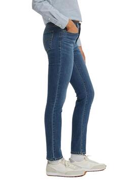 Pantaloni Jeans Levis 312 Blu per Donna