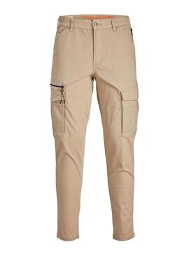 Pantaloni Jack & Jones Stace Beige per Uomo