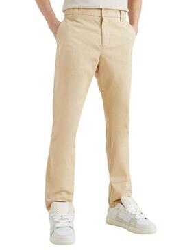 Pantaloni Tommy Jeans Austin Chino Beige Uomo