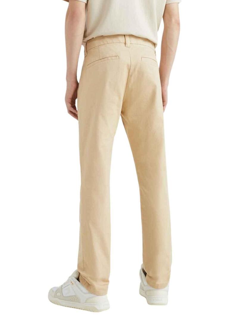 Pantaloni Tommy Jeans Austin Chino Beige Uomo