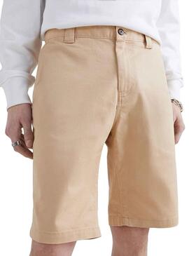 Bermuda Tommy Jeans Beige Scanton per Uomo