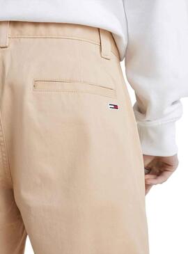 Bermuda Tommy Jeans Beige Scanton per Uomo