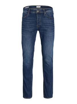 Pantaloni Jeans Jack & Jones Glenn Blu Uomo