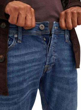 Pantaloni Jeans Jack & Jones Glenn Blu Uomo