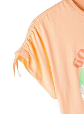 T-Shirt Name It Fatima Arancione per Bambina