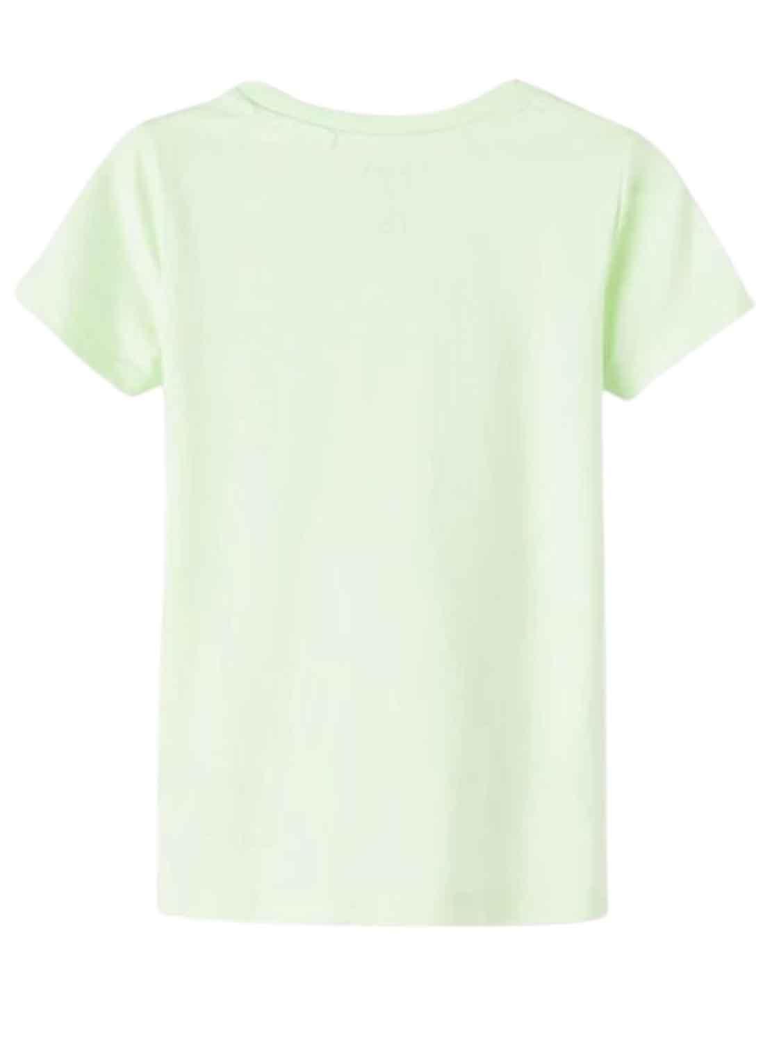 T-Shirt Name It Fransisca Verde per Bambina