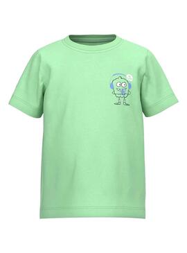 T-Shirt Name It Velix Verde per Bambino