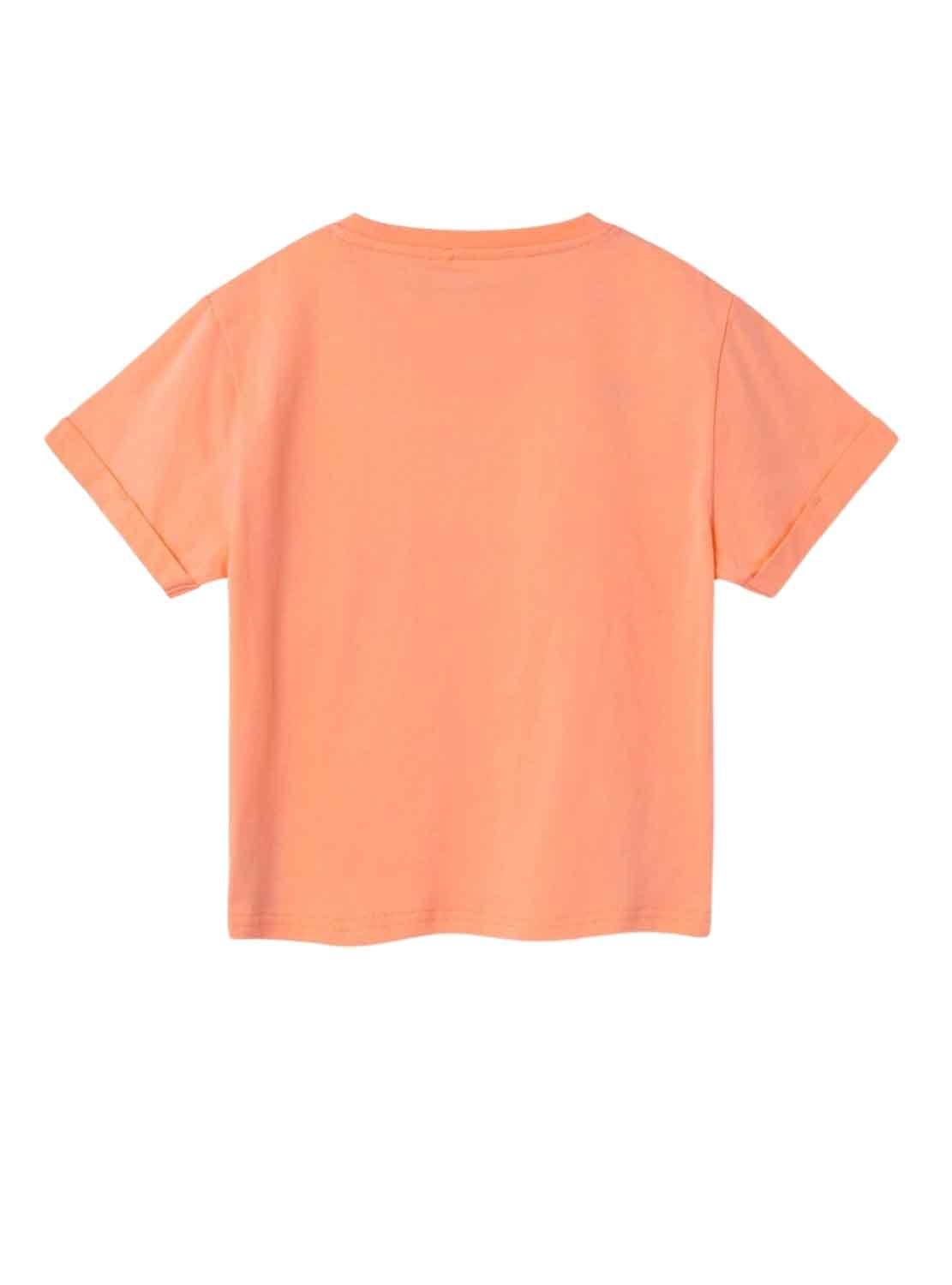 T-Shirt Name It Fidda Arancione per Bambina