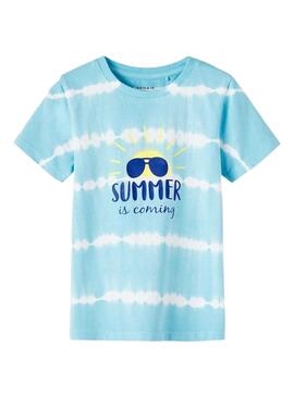 T-Shirt Name It Zadye Blu per Bambino