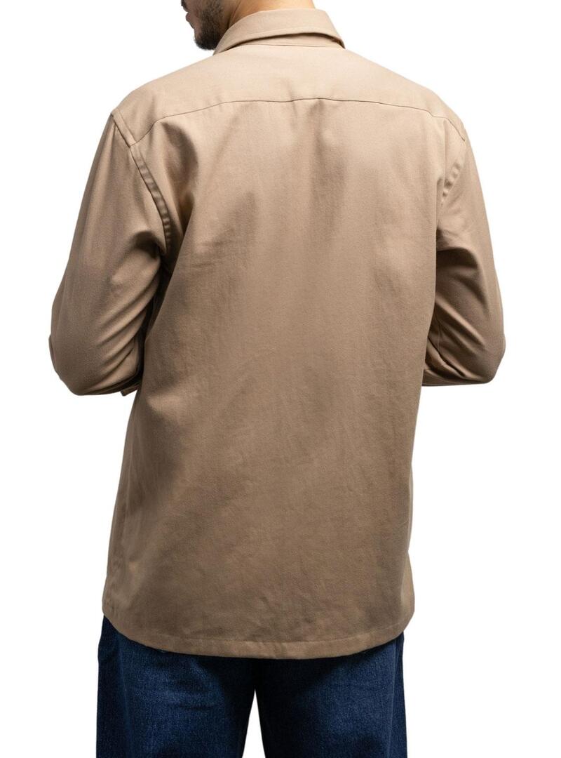 Overshirt Klout Beige Safari per Uomo