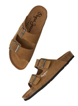 Sandali Pepe Jeans Bio Marrone per Uomo