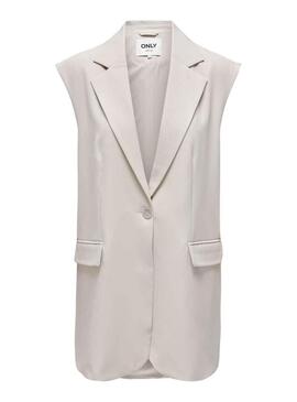 Gilet Only Maia Grigio per Donna