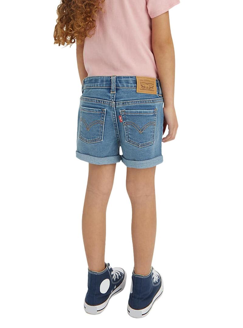 Shorts Levis Fidanzata Blu per Bambina