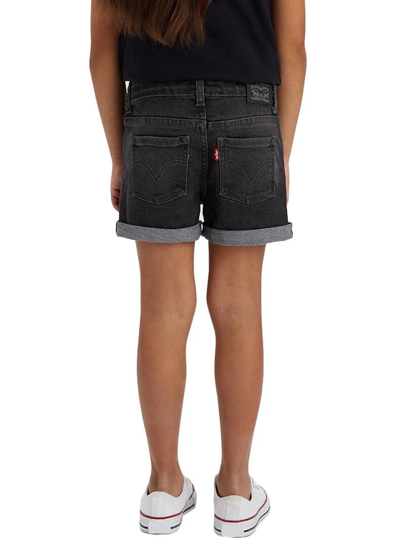 Shorts Levis Girlfriend Nero per Bambina