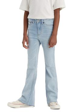 Pantaloni Jeans Levis 726 Blu Chiaro per Bambina