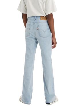 Pantaloni Jeans Levis 726 Blu Chiaro per Bambina