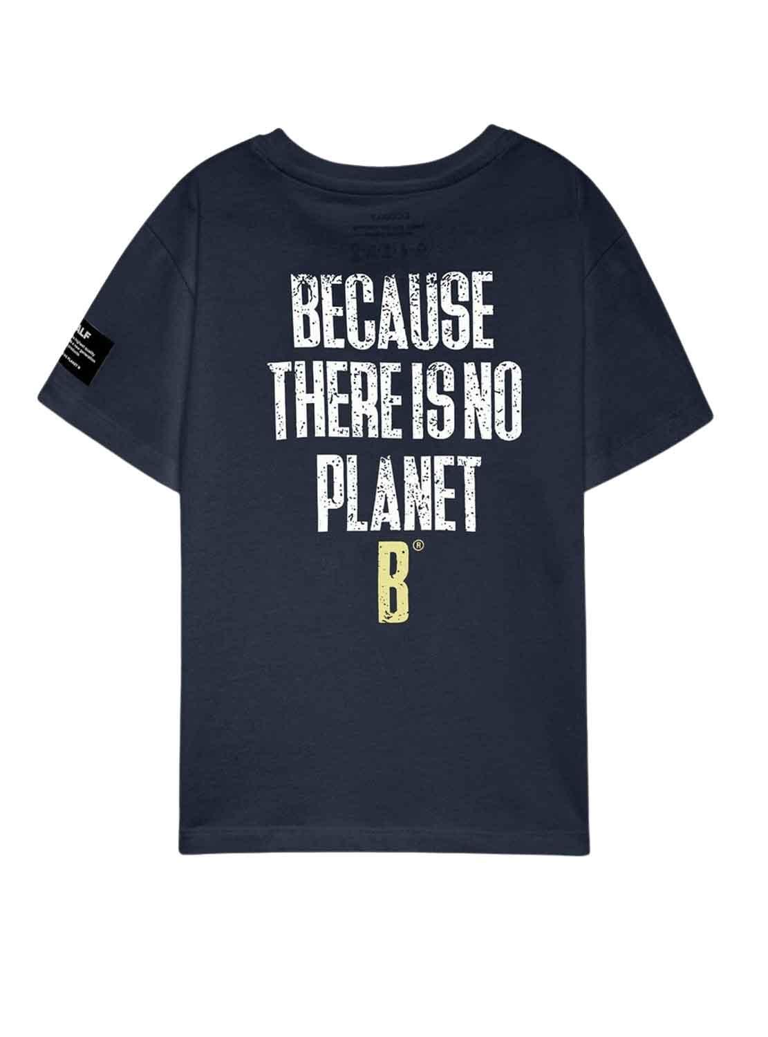 T-Shirt Pol Ecoalf Blu Navy per Bambino