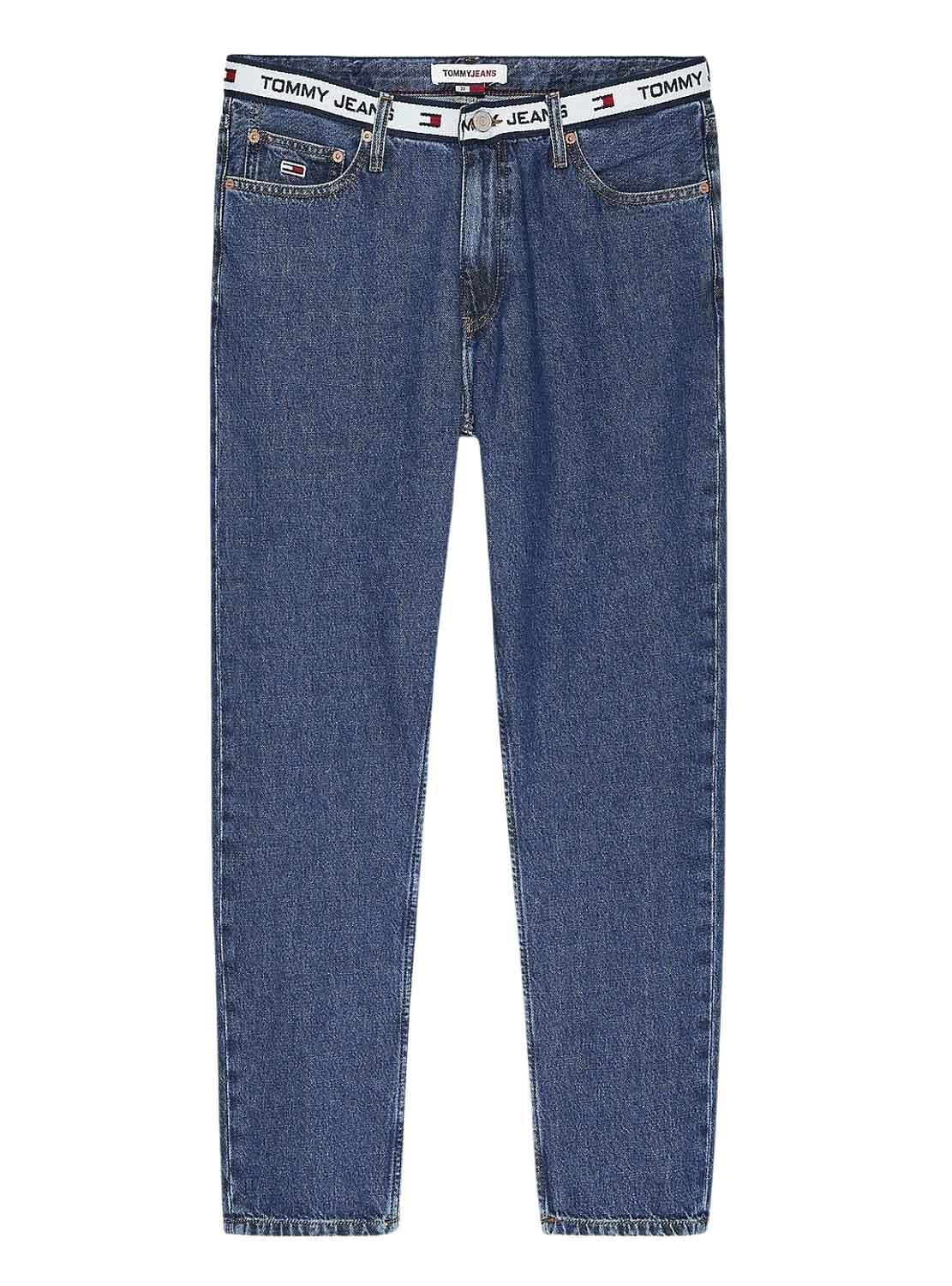 Pantaloni Jeans Tommy Hi Dad liger Blu Uomo