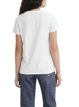 T-Shirt Levis Offset Bianco per Donna