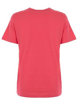 T-Shirt Calvin Klein Straight Rosa per Donna