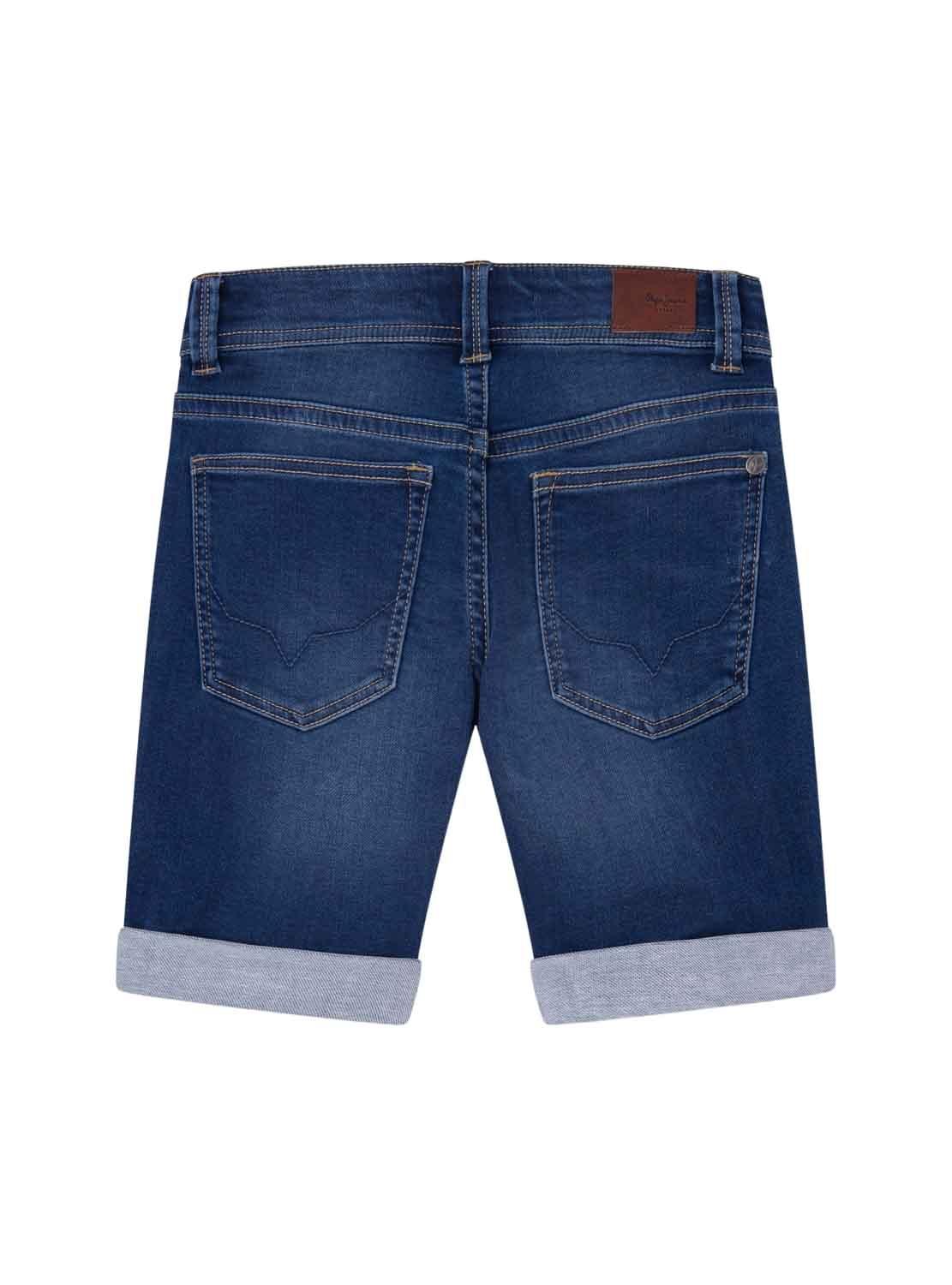 Bermudas Pepe Jeans Tracker Blu per Bambino